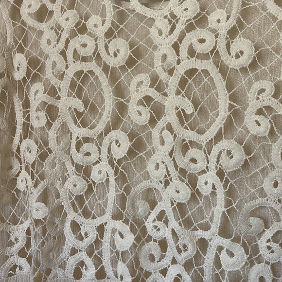 Cream Boho light weight oversized tunic size L - Picture 3 of 5